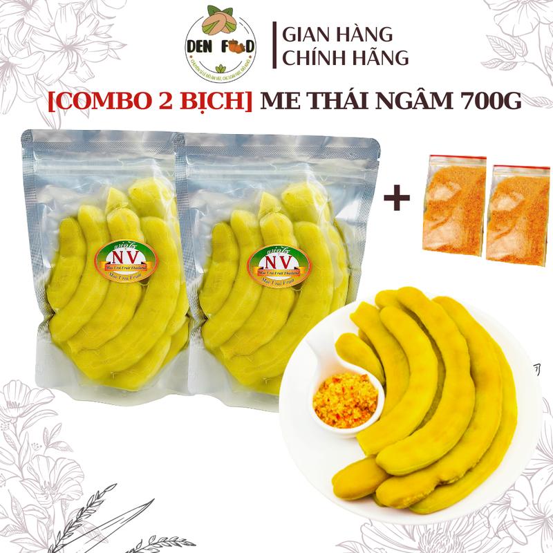 [Combo 2 Bịch 700g] Me Thái Ngâm Chua Ngọt - Ăn Vặt Denfood Snack