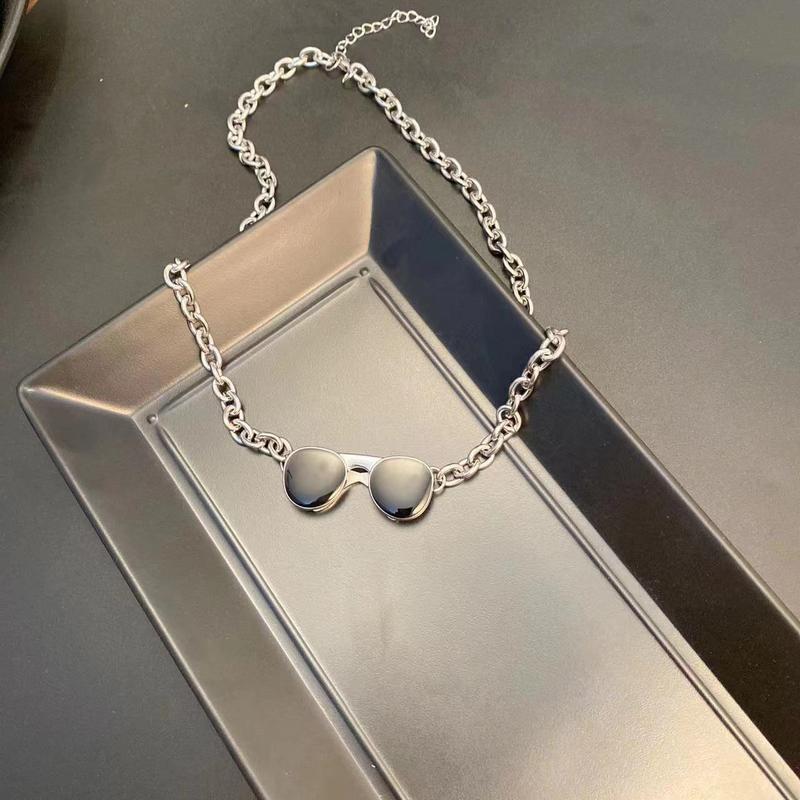 Product Introduction of Necklace Kids Boys Korean Style Ins Children's Sunglasses Necklace Unisex Hot Titanium Steel Personality Decoration Hip Hop Cool Disco Stylish Chain 7