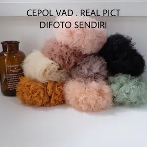 Scrunchie Cepol Kuncir Rambut Hijab Wanita Anti Pusing Bahan Soft Tile Atau Tule Premium Vadhijab Ukuran Jumbo Untuk Rambut Tipis Scrunchies Karet Karet