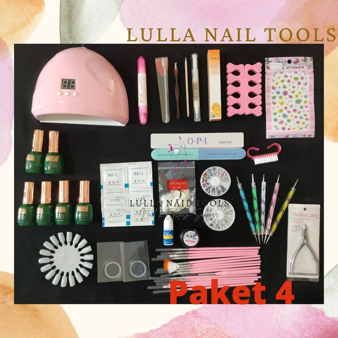 PAKET USAHA NAIL GEL /PAKET4 /PAKET NAIL GEL KOMPLIT / PAKET NAIL ART /PAKET  NAIL ART/PAKETANAIL GEL