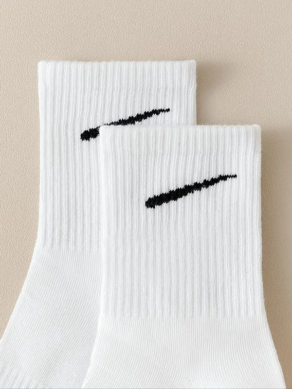 Women's Mid-calf Socks, Casual Comfy Breathable Socks for Daily Wear, Women's Socks for All Seasons 2