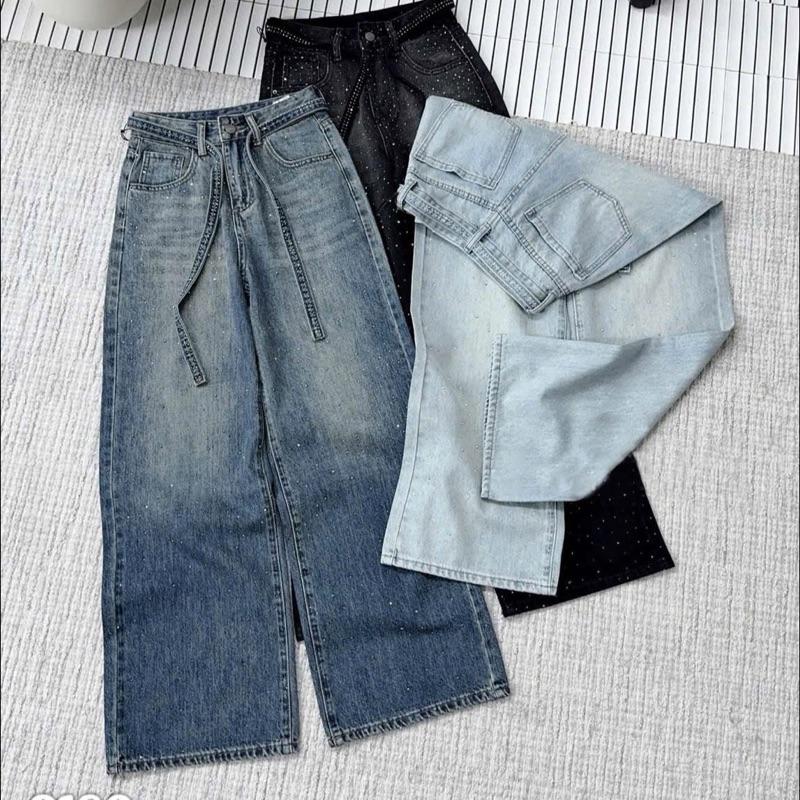 TATTA Jeans | Quần Jeans Xuông Đính Đá Hot Hit 3 Màu Hàng QCCC #9180 Nữ Women Pants 8