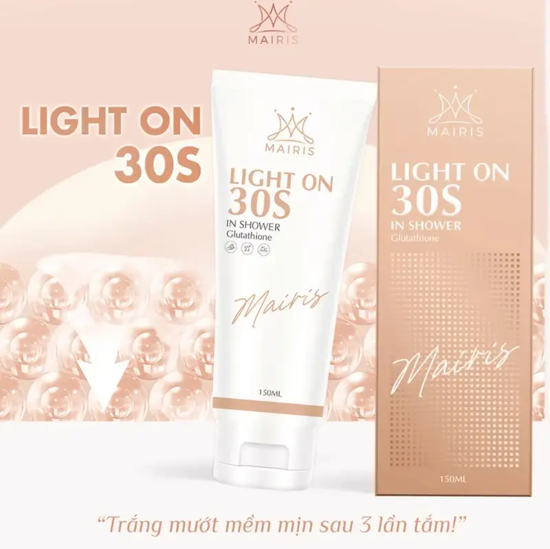 Tắm trắng 30s light on Trần Ngọc Phương Mai, tắm trắng giúp da mịn màng, trắng hồng, Cấp nước, Dưỡng Ẩm Da, Làm Đẹp Da 4