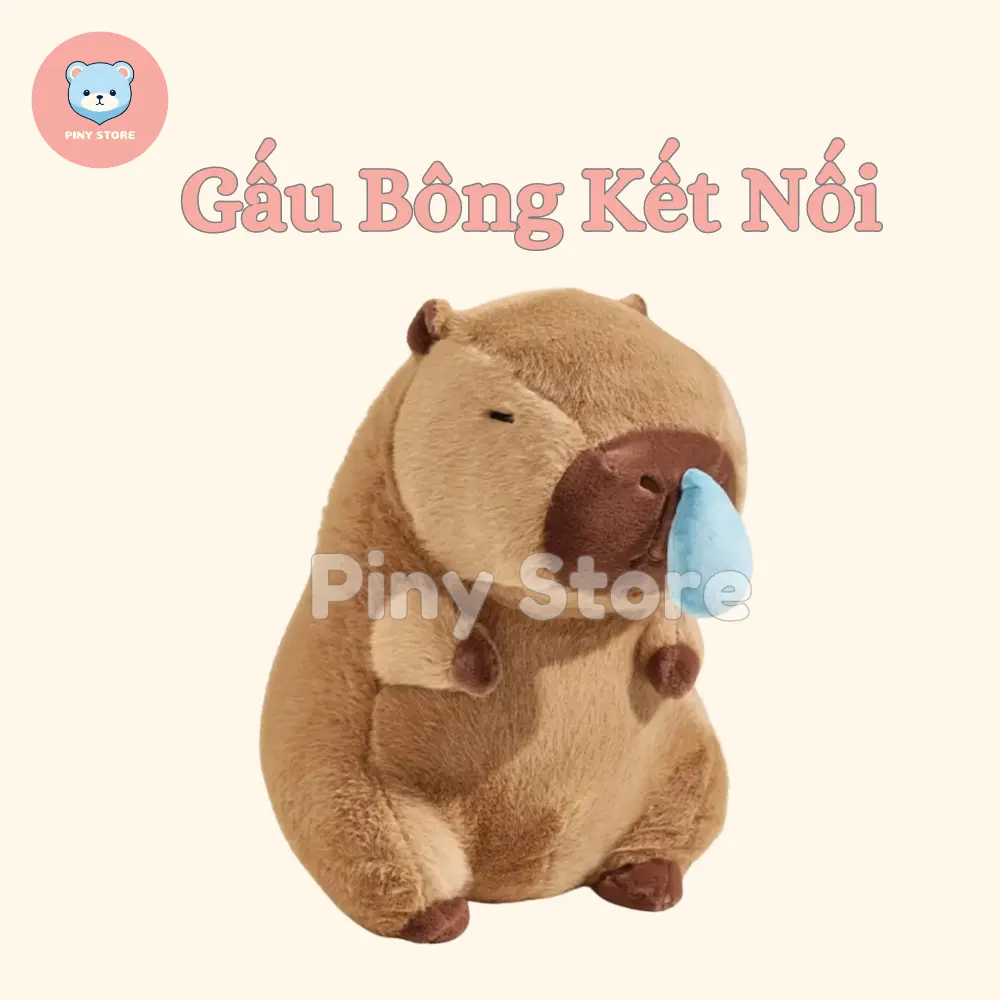 Gấu Bông Capybara Kéo Mũi, Gấu bông kết nối thiết kế nội dung theo yêu cầu