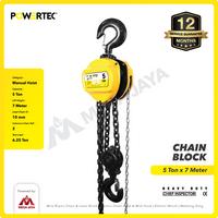 Gambar POWERTEC Chain Block / Takel 5 Ton x 7 Meter dari megajaya.co.id Kota Administrasi Jakarta Pusat 2 Tokopedia