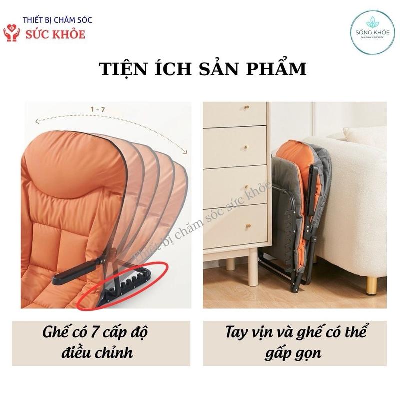 Bục Tựa Lưng , Ghế Tựa Lưng Cao Cấp Có 7 Cấp Độ Điều Chỉnh , Ngồi Thoải Mái ,Thư Giãn . 3