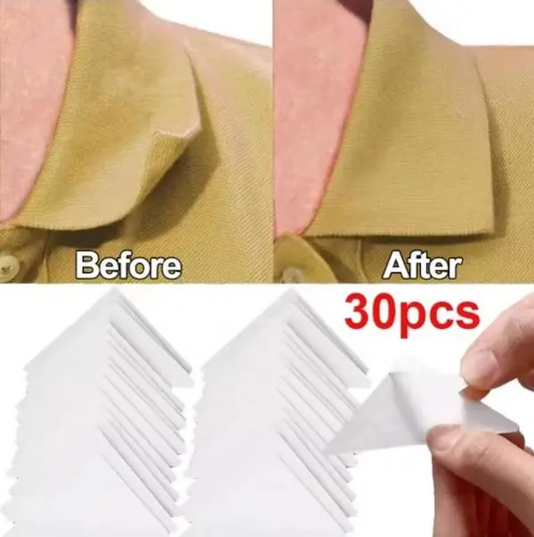 30/50/100pcs Collar Stickers T-Shirt Stand Collar Shaper Anti-roll ...