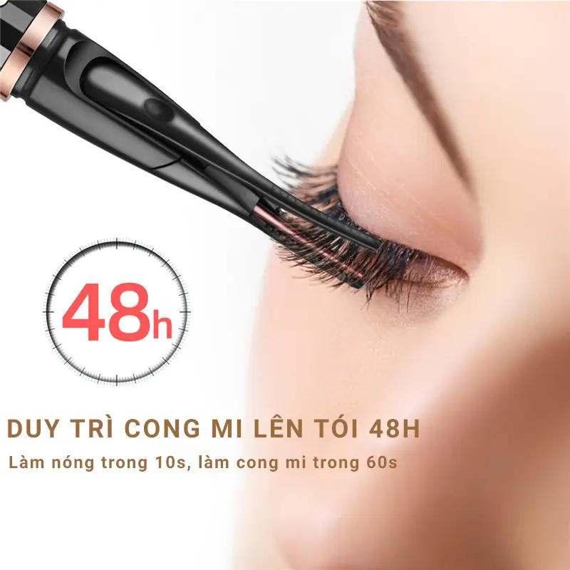 MÁY UÔN MI NHIỆT 3 CẤP ĐỘ, UỐN MI CONG TRONG 30s 6