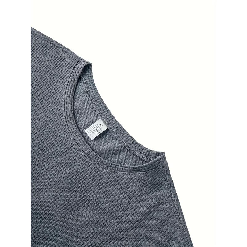 Men's Casual T-Shirt - Moisture-Wicking, Breathable, Lightweight Polyester & Spandex, 1pc, Short Sleeves, Solid Black Menswear Top women's  running  shorts squat  suit juventus  third  kit badminton  outfit basketball  shorts baggy  compression  shirt sau 8