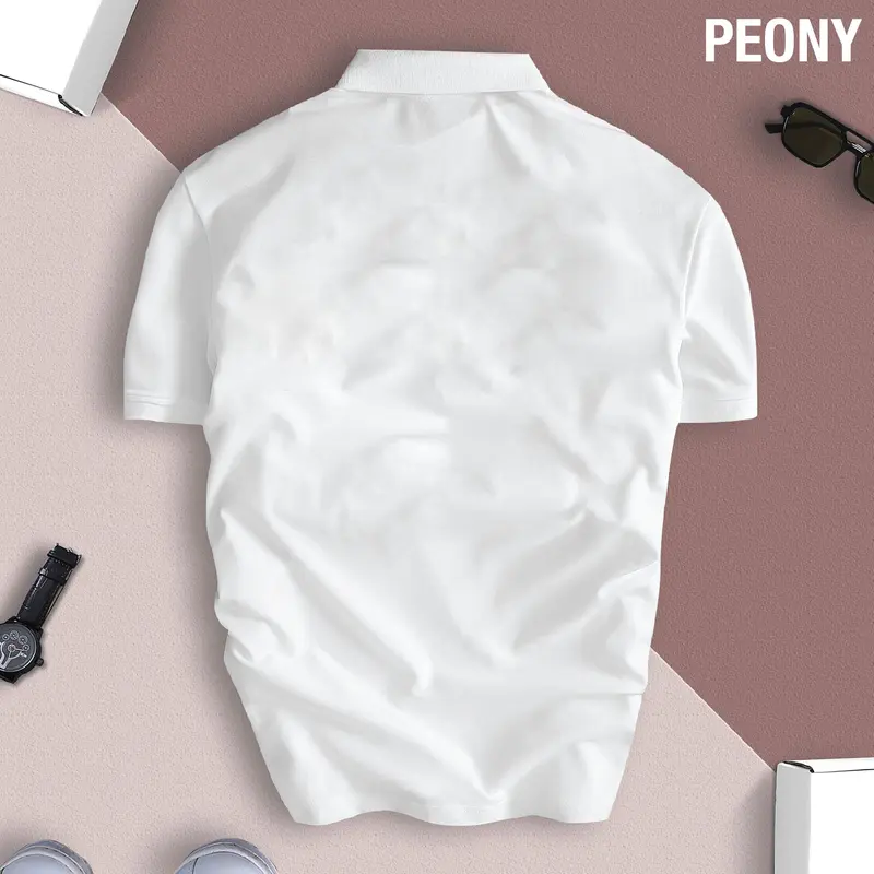 Áo Thun Polo UNISEX Nam Nữ PEONY thiết kế sắc nét, nổi bật, trẻ trung, chuẩn form Menswear Top Tre Shirt 4