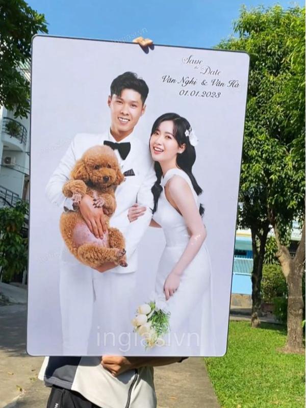 Khung ảnh size 60x90 tráng gương bo viền treo tường 4k, in ảnh theo yêu cầu miễn phí, trang trí nhà, quà tặng sinh nhật, thôi nôi, ảnh cổng cưới