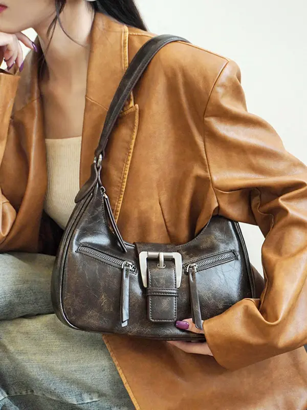 Women's Y2k Vintage Shoulder Clutch Bag, Trendy Retro Crossbody Bag & Shoulder Bag, Fashionable Shoulder Clutch for Daily Use 0