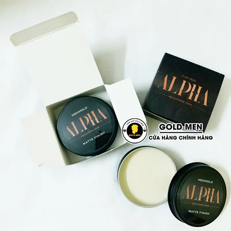 Sáp vuốt tóc Alpha Clay Wax, sáp vuốt tóc nam chính hãng 5