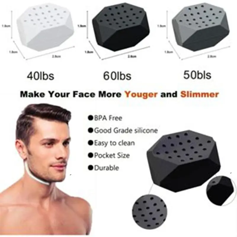 6-2ps Jawline ExerciserJawline Muscle Exercise Silikon Latihan Otot Rahang V-Shaped ChinFace And Neck Toning Ball Equipment 2