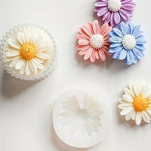 Moldes de silicona de Margaritas y Girasoles para manualidades, elaboración de velas, proyectos de yeso, decoración del hogar, juego de 1 o 2 formas de flores