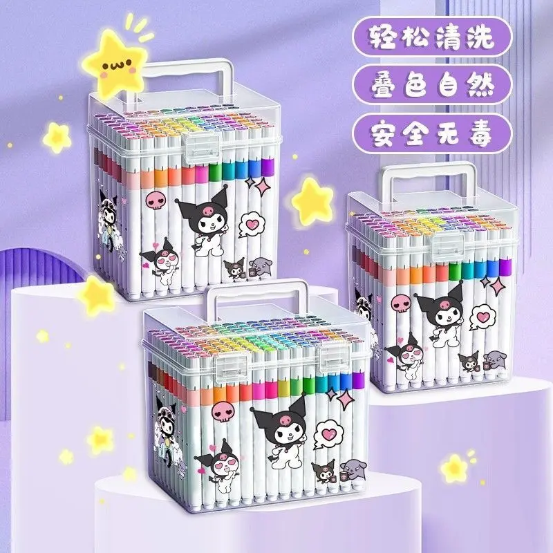 Bút Đánh Dấu Acrylic, 120 Màu, Không Độc Hại, Thích Hợp Cho Học Sinh, Trẻ Em, Bút Màu Nước, Bộ, Có Thể Xếp Chồng, Giấy Opaque 1