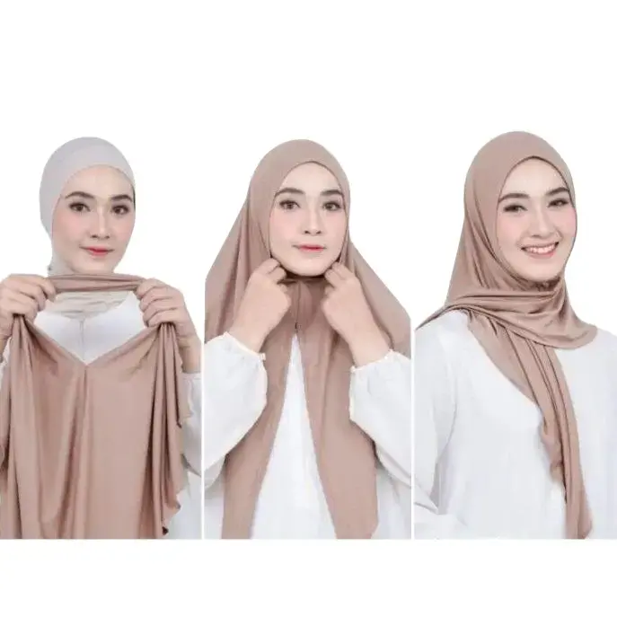Kerudung Jilbab segitiga Instant Jersey | Hijab Jersey Instan segitiga Premium variasi Muslim