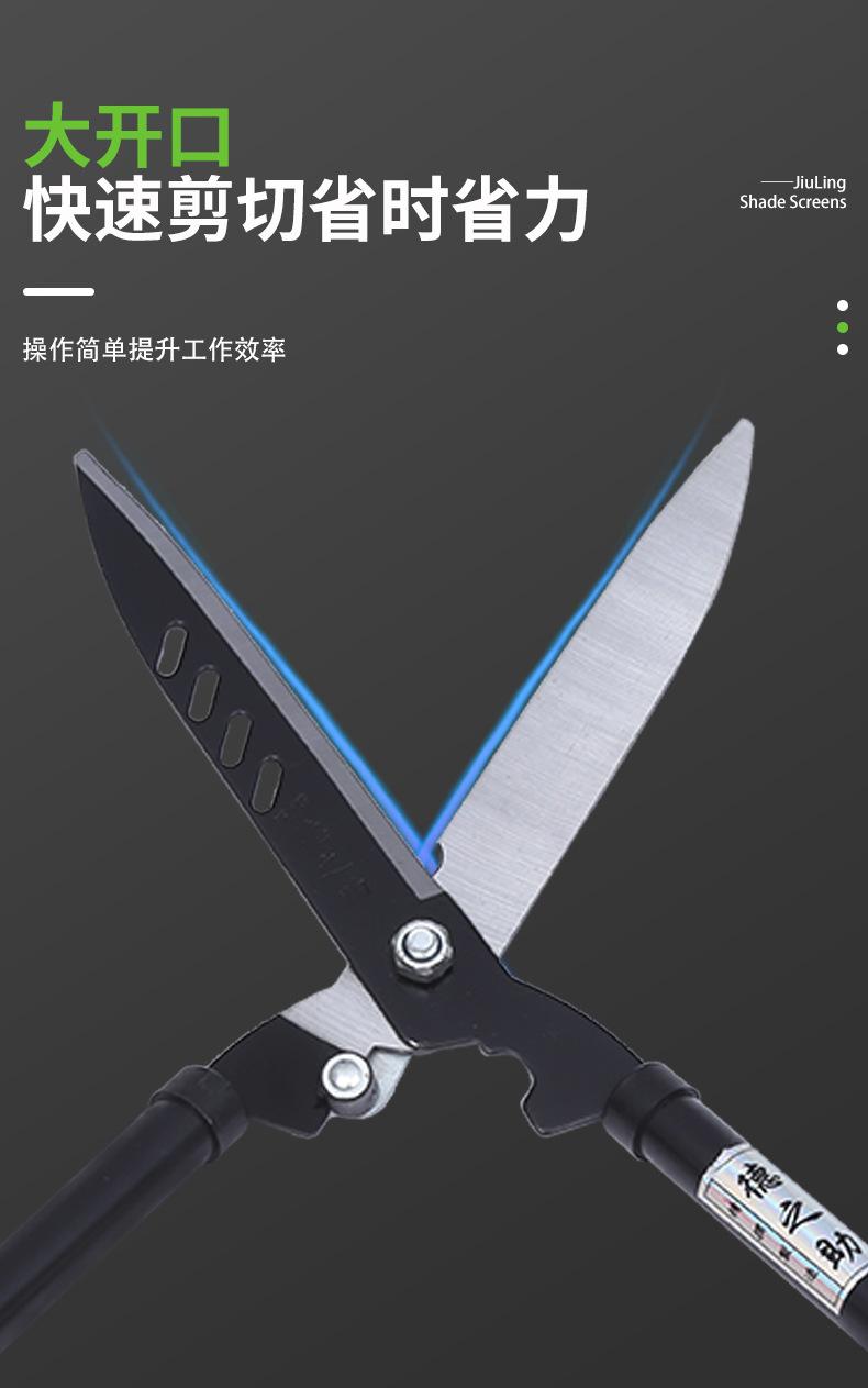 Product Introduction of Dezhizhu Green Bamboo Scissors Iron Handle Lawn Shears Manganese Steel Pruning Shear Hedge Shears Gardening Holly Scissors Tea Scissors Pruning Tool 8