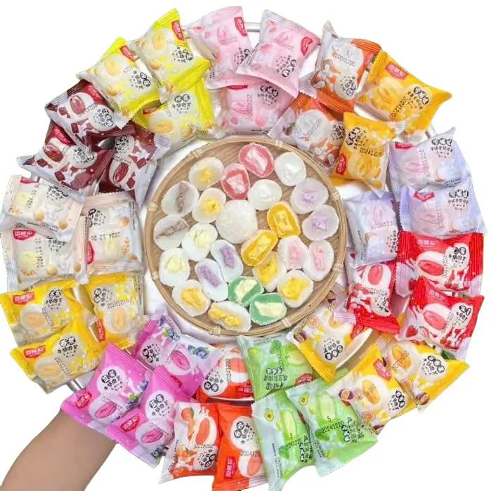 Bánh Mochi Kem Lạnh Mix 13 Vị Sầu Riêng, Khoai Môn, Đậu Nành, Xoài, Bơ Sữa, Đào, Dừa, Chuối, Socola, Táo Đỏ Kẹp Đậu Đỏ, Chanh Dây, Dâu, Cam, Việt Quất   Food Ăn Vặt Snack Chua Thức Ăn Cake Sen fruit mochi