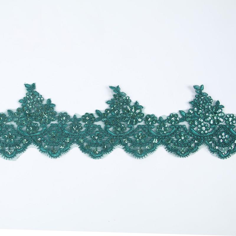 Product Introduction of Vải Ren Kim Sa, 1 Sân, Trang Trí Lưới Venise Hoa, May Vá Thủ Công, Thích Hợp Cho Váy Cưới, Rộng 15CM 5
