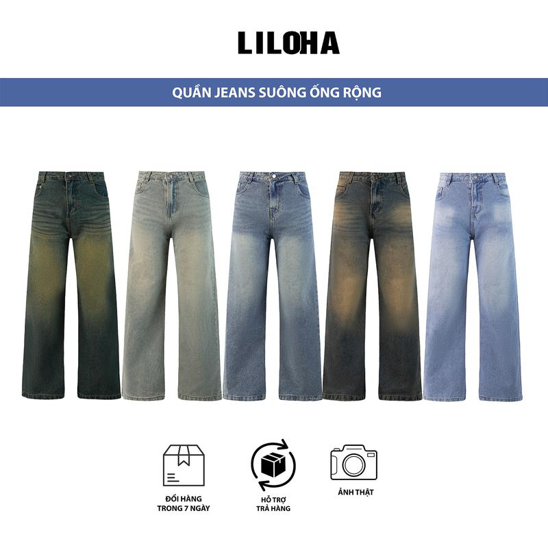 QUẦN JEANS XUÔNG ỐNG ĐỨNG LILOHA WASH NHIỀU MÀU QX01
