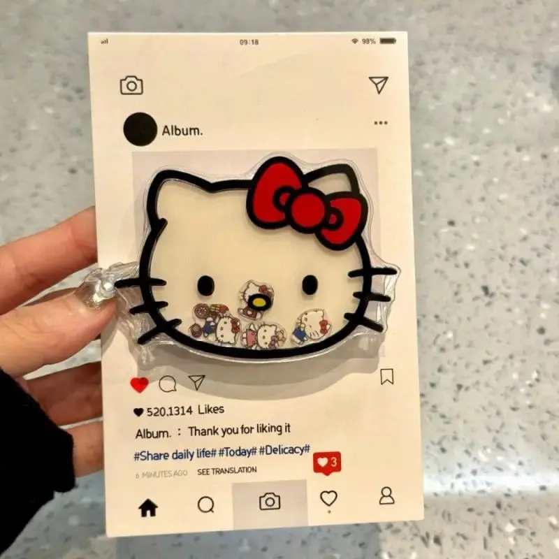 Ốp Điện Thoại Túi Khí Âm Nhạc Đu Đưa, Thiết Kế Cây Thông Noel Kitty Dễ Thương, Có Giá Đỡ Và Keo, Co Giãn Hoạt Hình, Cầm Tay Và Có Thể Chảy 5