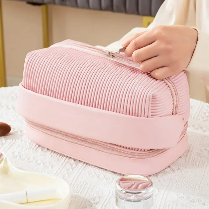 Túi đựng mỹ phẩm SUNNY gân nhỏ nhiều ngăn tiện lợi chống thấm nước Bag Nam
