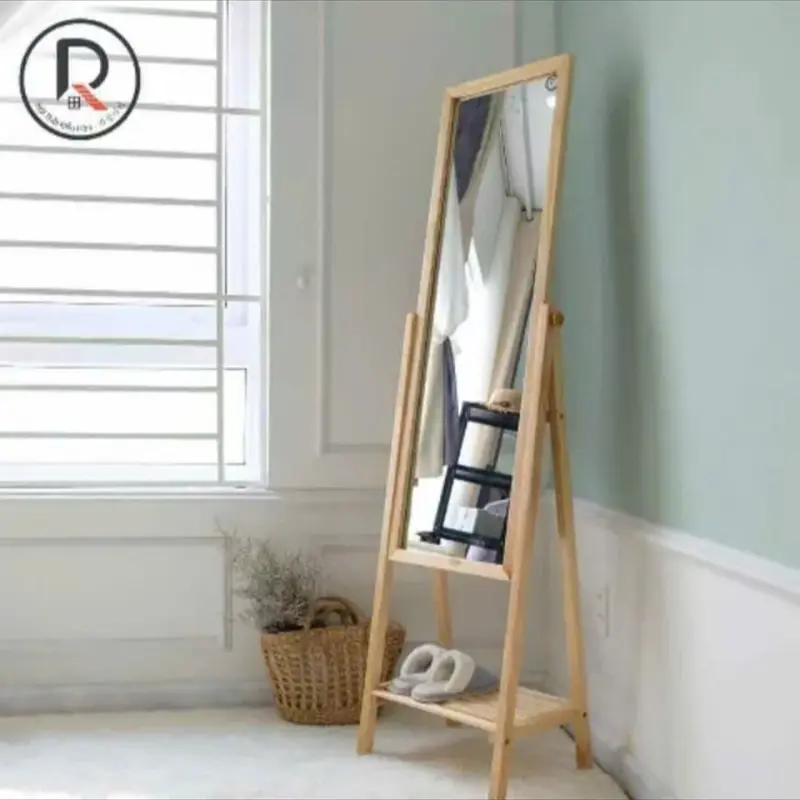 Gương Soi Toàn Thân Phối Kệ - Gương trang trí 2