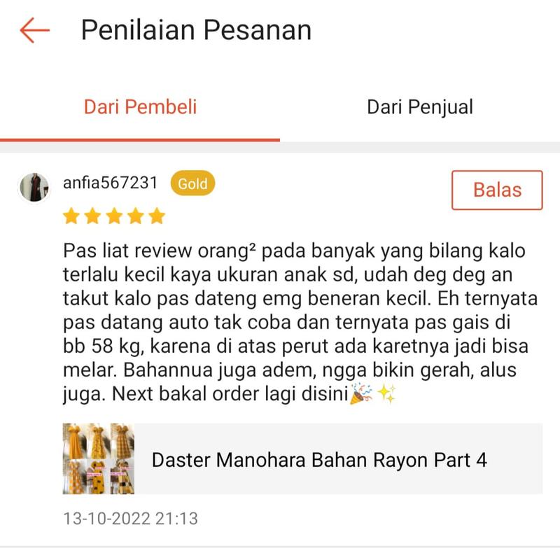 Product Introduction of Daster Manohara Rayon Premium KUNING Nyaman Lembut 0
