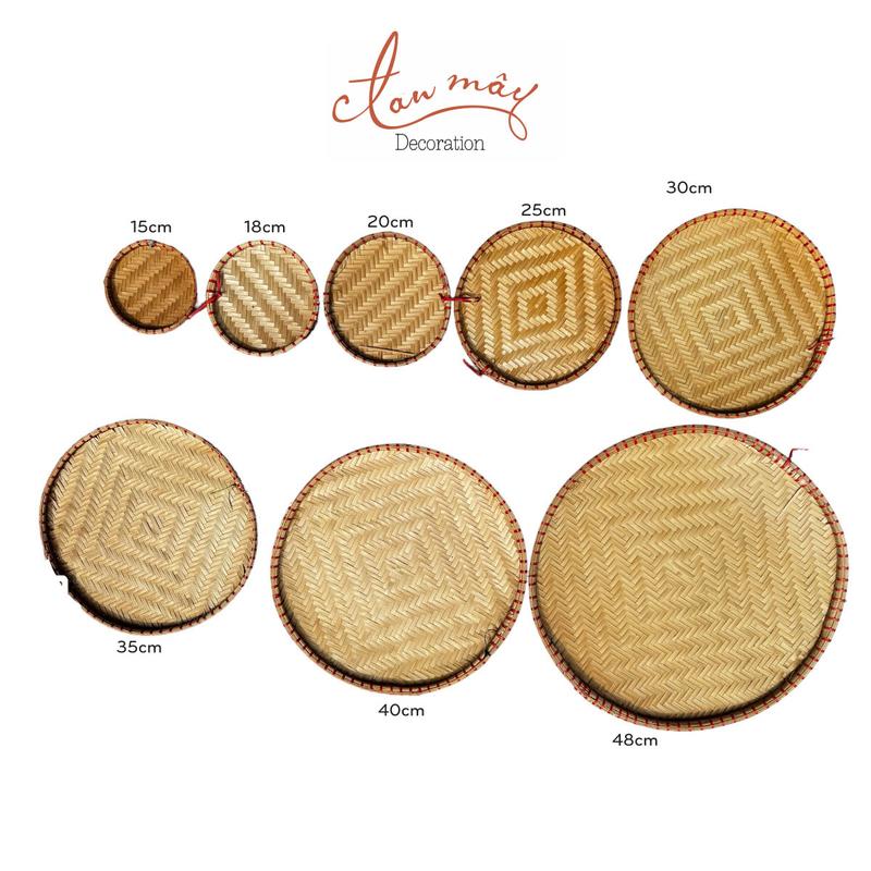 Mẹt tre thủ công dùng trang trí giá rẻ Size(15,18,20,25,30,35,38,40,48)