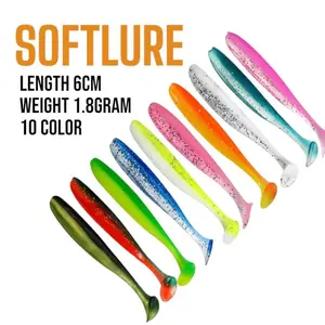 Softlure Lembut Elastis Paddle Tail 6cm-1.9gr