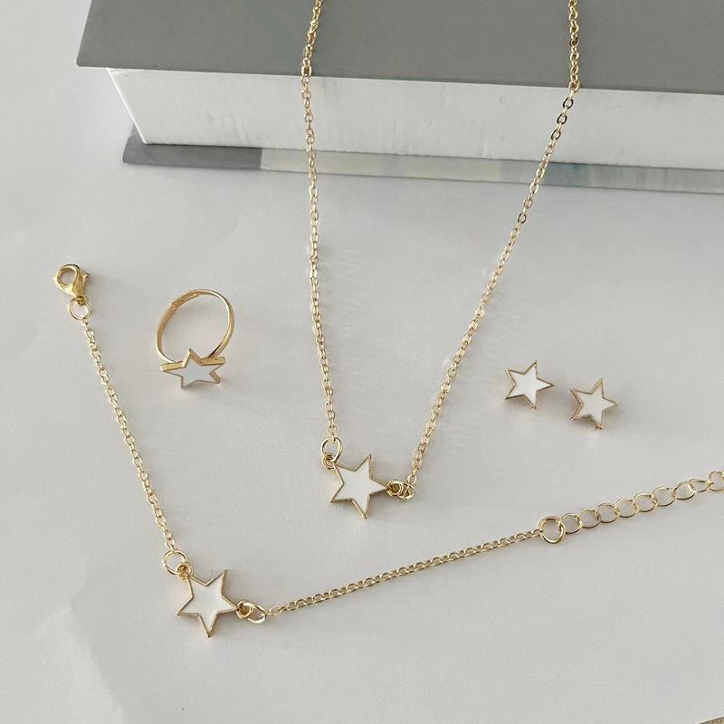 Product Introduction of 3PCS SET Women Five-Pointed Star Ornament Suit 2