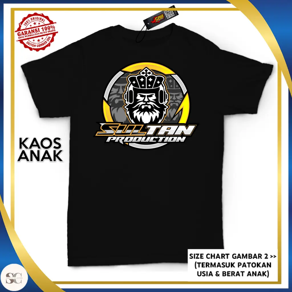 [SC] | Baju Kaos Sound Horeg Sultan Audio Production Distro Katun