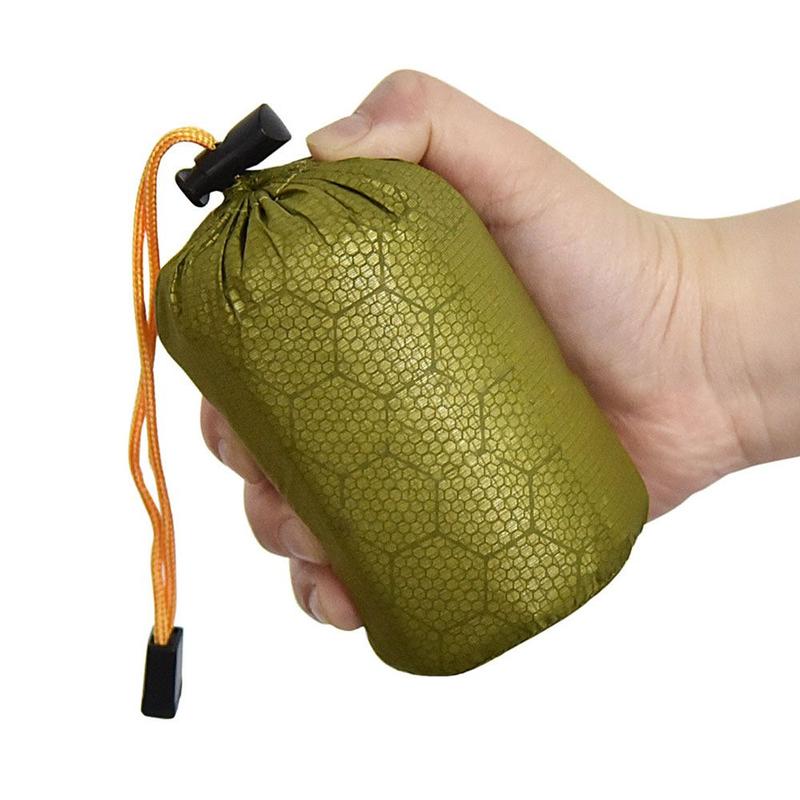 KGD848 Keep Warm Windproof Portable Storage Bag Compression Stuff Sack Waterproof Survival Equipment Compression Pack Sleeping Bags Survival Sleeping Bag Emergency Sleeping Bag Outdoor Bivvy 6