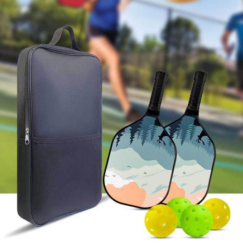 Product Introduction of Travel Adjustable Pickleball Rackets Backpack Tennis Racquetball Pickleball Paddle Bag Sports Pickleball Bag Men Women 13