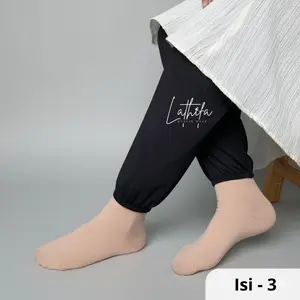 SIZE XL | Celamis Spandex LATHIFA Isi 3 pcs | Celana Panjang Spandex | Dalaman Gamis Spandex | Celana Dalaman Gamis Spandex | Inner Pants Spandex