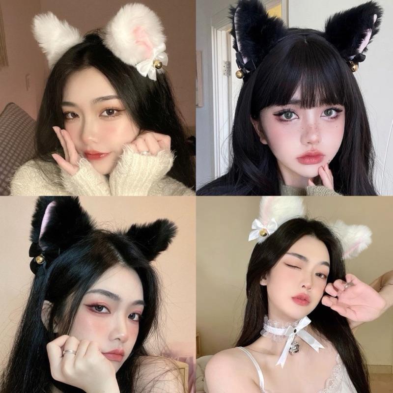 Băng đô cài tóc tai mèo, cáo đính chuông