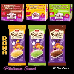 Roma Bonita | Bolu Telur Lembut | 12 Sachet | Mayora