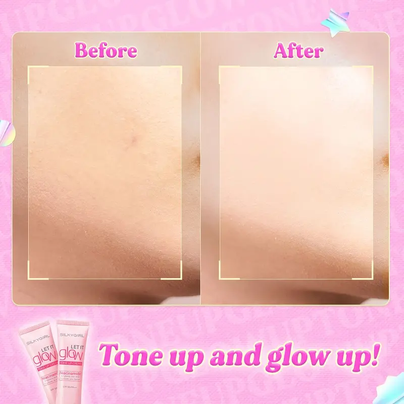 Kem Lót Chống Nắng Nâng Tông Silkygirl Let It Grow Tone Up Cream 25ML Nữ Mỹ Phẩm Dưỡng Da Bền Màu Che Mờ Lỗ Chân Lông Glowly Kem Lười Cosmetic 6