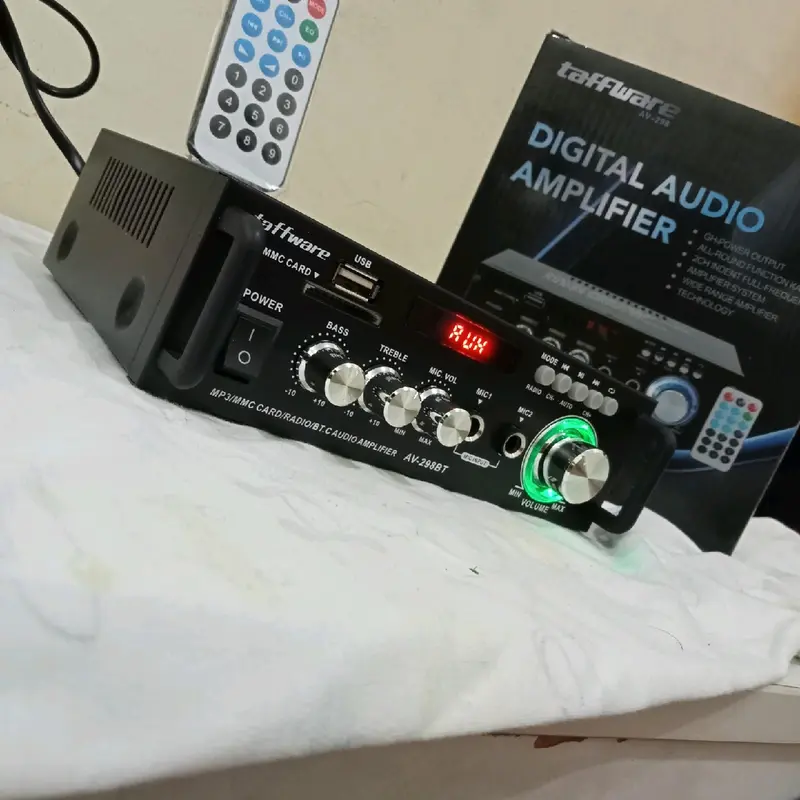 power amplifier bluetooth.output power 300W+300W taffware Amplifier Rumah Mixer 2