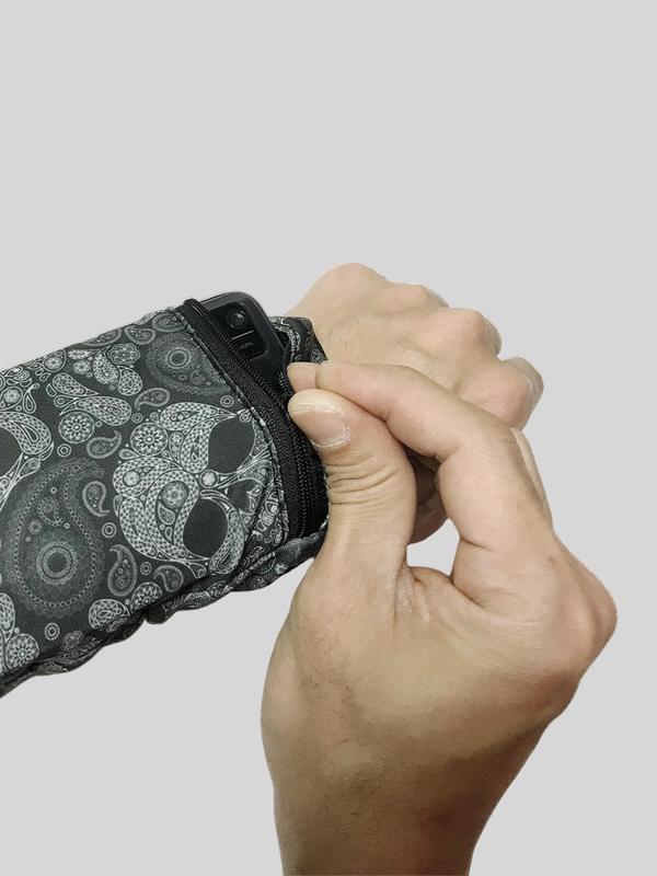 Summer Zip Fly Skull Print Wrist Bag, Portable Small Tool Equipment Backpack, Suitable for Outdoor, Hunting, Travel, Hiking 3