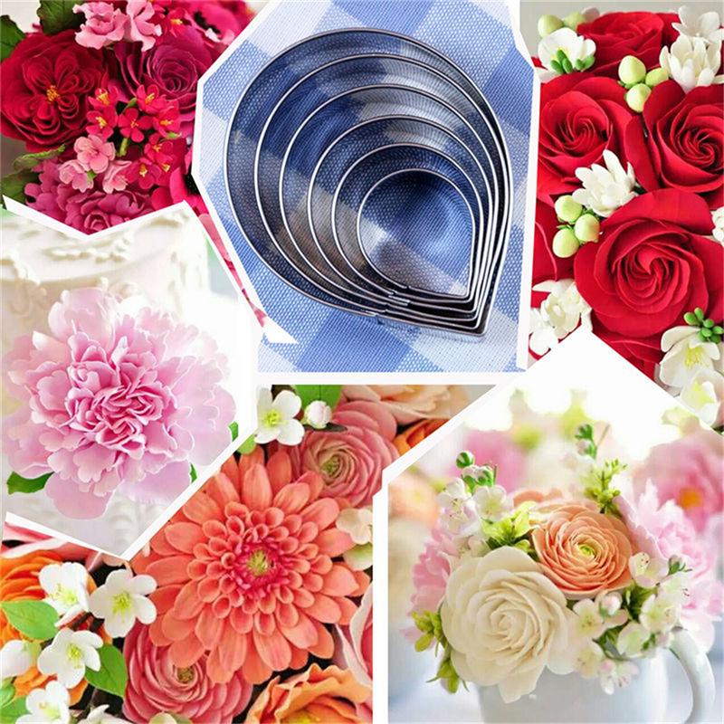 Product Introduction of [WWW] 6PCS/Set Rose Petal Mold for Cake Decor Fondant Sugarcraft Cutters Tools Mould 21