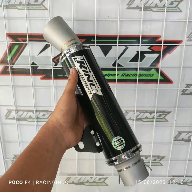 knalpot samlong king original hitam powder coating gratis laser nama Motorcycle 3