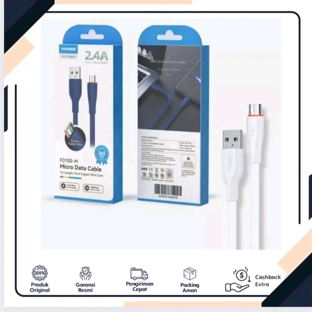 Foomee FD100-M Kabel Data Micro 100cm