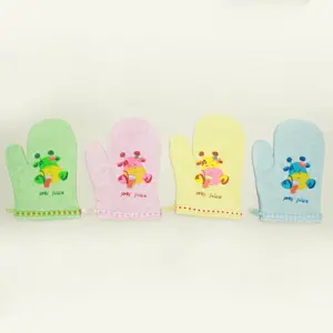 NIA Waslap Mandi Bayi Lembut Motif Jari - Waslap Mandi Bayi Tipe Jari Kulit