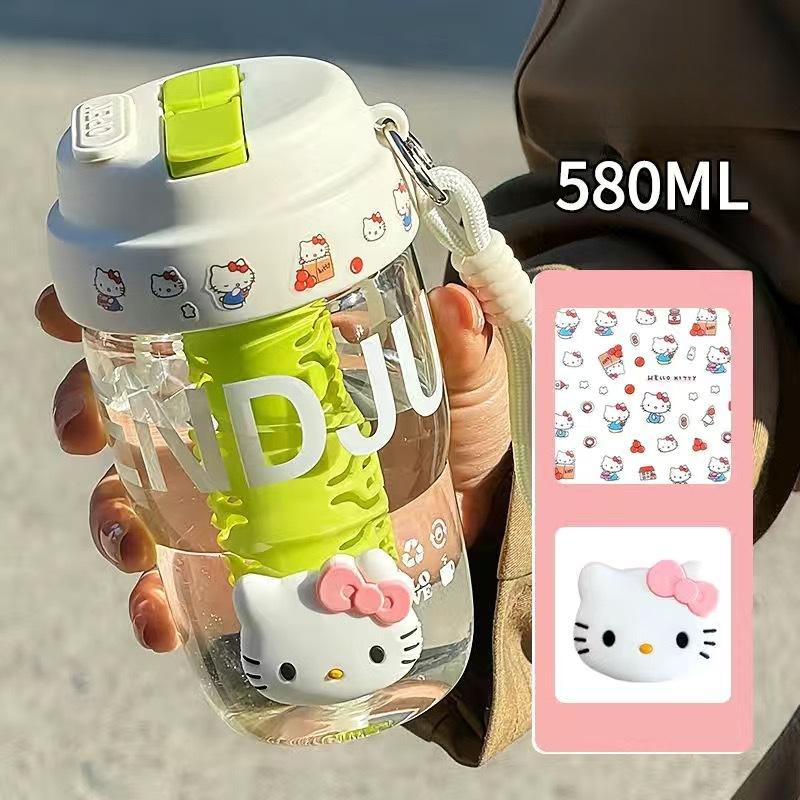 Product Introduction of Straw Cup, Portable Rope Tea Cup, Household Food Grade Material, Double Drinking Plastic Cup, Double Drinking Cup with Straw, Student Cute Handle, Accompanying Cup 4
