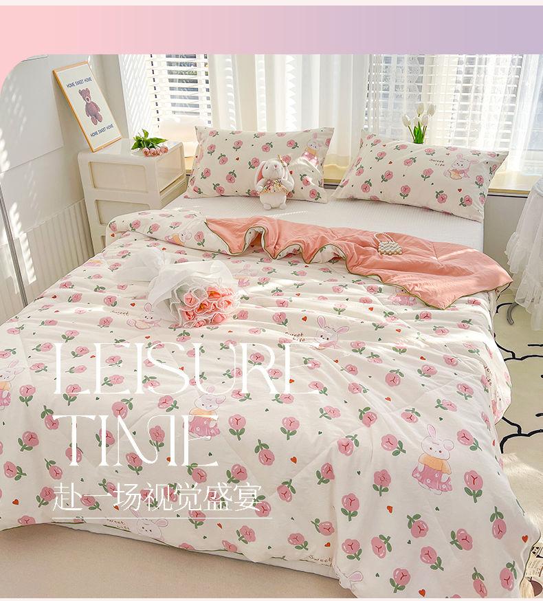 Product Introduction of [ 46k Positive Reviews] Class A Double Layer Gauze Summer Quilt Double Spring Autumn Quilt Air Conditioning Quilt Machine Washable Quilt Core Single Cartoon Children's Thin Quilt 12