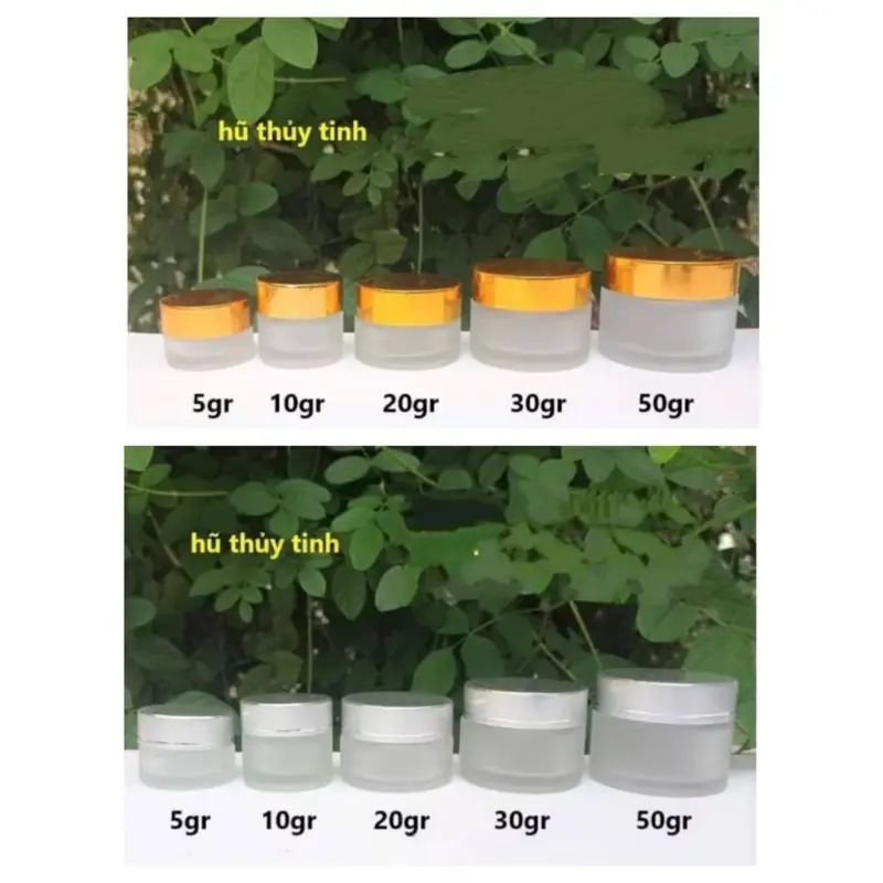 (Combo 10)hủ chiết mỹ phẩm thuỷ tinh 5g/10g/20g/30g