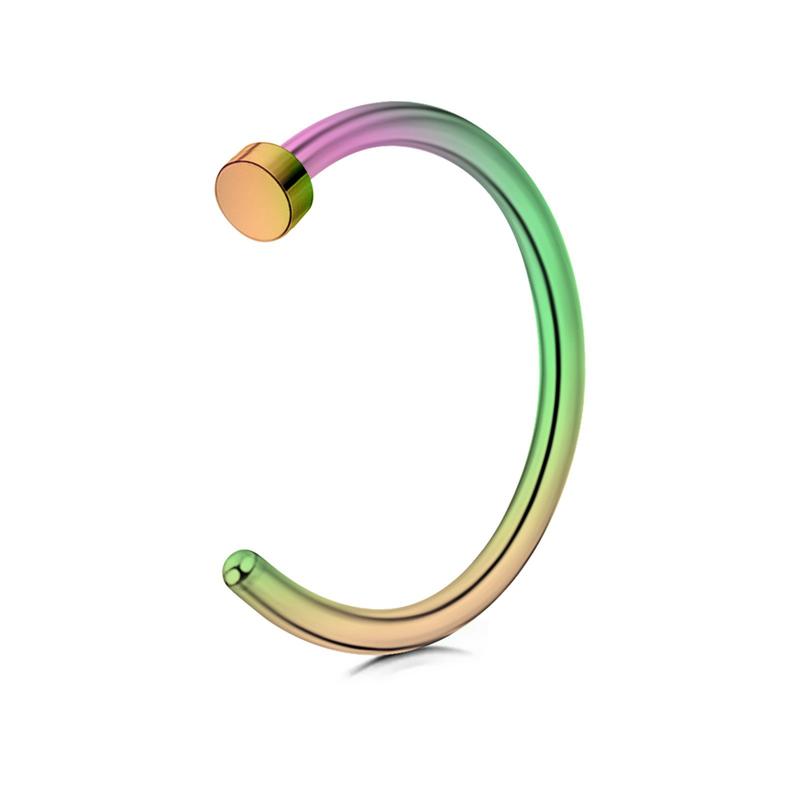 Product Introduction of Stainless Steel Personality No-Punch Lip Ring C-Shaped Non-Piercing Fake Lip Stud Unisex Nose Ring Ear Clip Lip Clip Piercing Jewelry 9