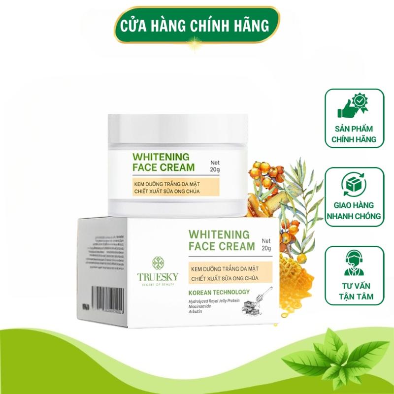Kem Làm Trắng Da Mặt Truesky Việt Nam 20gr Chính Hãng Skincare Cho Tuổi Dậy Thì Hỗ Trợ Sáng Da Đều Màu Mờ Thâm Mụn Nám Tàn Nhang Chăm Sóc Da Làm Đẹp Da Dưỡng Ẩm Da